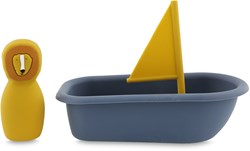 Trixie bath toy sailboat - silicone floating toy Mr. Lion yellow