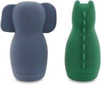 Trixie bath toy silicone squirting animals Mrs. Elephant & Mr. Crocodile-2
