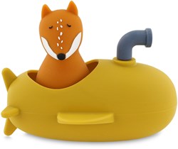 Trixie bath toy submarine - silicone Mr. Fox orange from 12 months