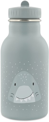 Trixie stainless steel water bottle for kids - Mr. Shark - 350ml - Blue - Leakproof