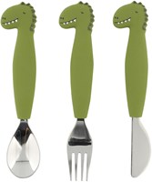Trixie silicone children's tableware dining set 3-piece Mr. Dino multi color