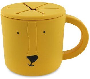 Trixie silicone snack cup Mr. Lion - kids tableware - yellow - snack cup