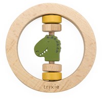 Trixie wooden baby rattle toy - Mr. Dino - FSC wood