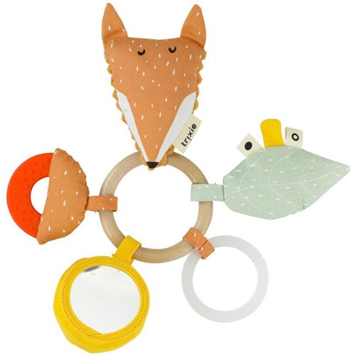 Trixie Houten activiteitenring met siliconen - Mr. Fox