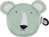 Trixie wallet - kids coin purse Mr. Polar Bear green cotton