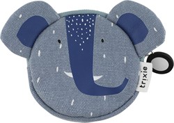Trixie wallet - round kids' coin purse Mrs. Elephant blue