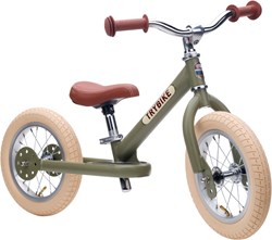 Trybike balance bike Steel vintage green - two-wheeler bicycle