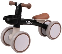 Tryco balance bike Luna black - first toddler bike with basket