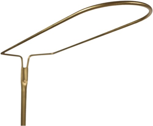 Tryco canopy stand gold with base - crib canopy pole metal nursery-2