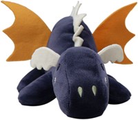 Tryco plush - cuddle toy dragon Diego - blue with yellow - 38 cm - soft toy-2