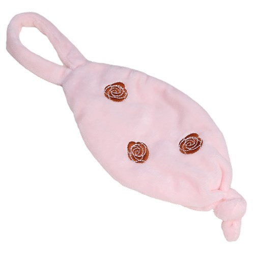 Tryco pacifier cloth baby textile swan pink embroidered super soft