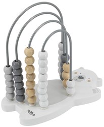 Tryco wooden abacus polar bear - educational toy for toddlers
