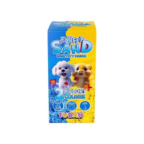 Tuban kinetic sand Fluffy Sand - blue and yellow - 2 x 70 g play sand-2