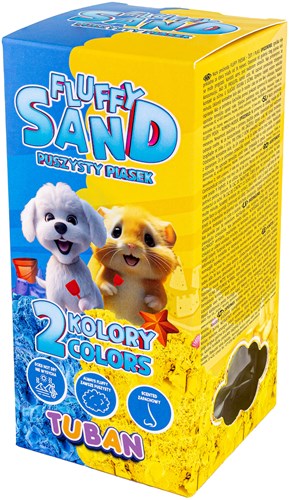 Tuban kinetic sand Fluffy Sand - blue and yellow - 2 x 70 g play sand
