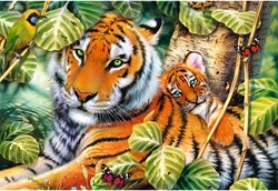 Trefl animal puzzle - 1500 pieces - Two tigers