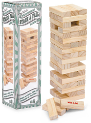 Toyrific wooden stacking game balance game - educational family toy