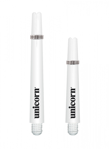 Unicorn dart shafts Gripper 3 white short - Small Thread - set of 3