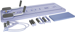 Urban Fitness multifunctional Pilates Reformer Board - Purple/Grey - 106cm x 41cm x 7cm