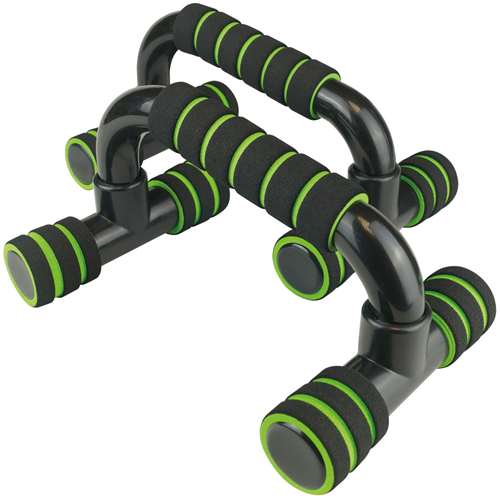 Urban Fitness push-up bars black/green - strength training press-up handles