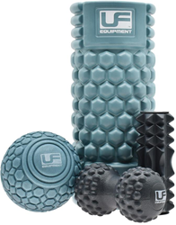 Urban Fitness massage set 4-piece turquoise black massage roller