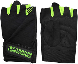 Urban Fitness training gloves black-green medium fitness grip