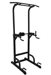 Urban Fitness Power Tower Adjustable Pull Up Station - Black - 107 x 95 x 176 > 208cm