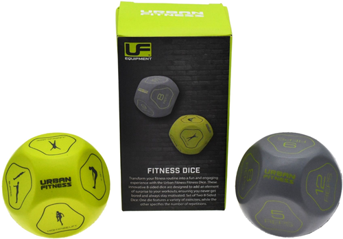Urban Fitness fitness dice - 8-sided workout game set yellow