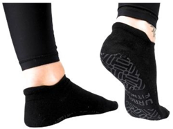 Urban Fitness yoga pilates grip socks black size 9-11 comfort