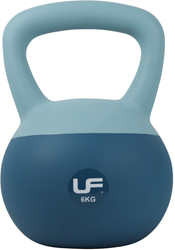 Urban Fitness kettlebell blue 6kg - soft touch fitness weight
