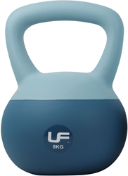 Urban Fitness kettlebell blue 8kg - soft touch fitness weight