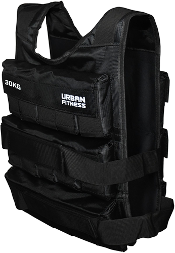 Urban Fitness Adjustable Weighted Vest - fitness accessory 30kg