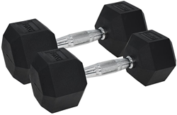 Urban Fitness PRO Hex Dumbbell - rubber coating pair black 2 x 10kg fitness