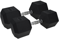 Urban Fitness dumbbell set - rubber coated - black - 2 x 12.5kg - fitness