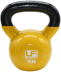 Urban Fitness Kettlebell cast iron yellow - 14kg strength training