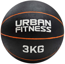 Urban Fitness medicine ball orange 3kg - fitness ball for strength training