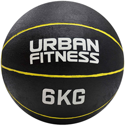 Urban Fitness medicine ball yellow 6kg - fitness ball strength training