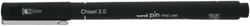 Uni-ball Uni Pin Fineliner Chisel 2,0 mm Zwart