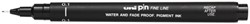 Uni-ball Uni Pin Fineliner Zwart 0,1 mm