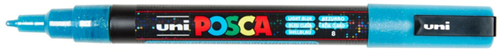 Posca glitter paint marker light blue - creative marker pen for kids