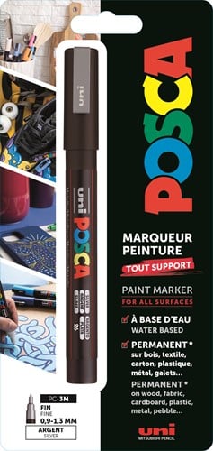 Posca Uni Posca Verfmarker 3M Zilver Blister