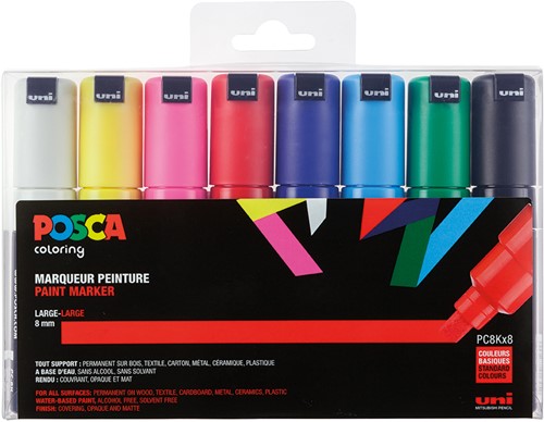 Posca Uni Posca Verfmarker 8 Set 8K Basis