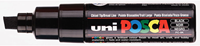 Posca paint marker 8K black - wide water-based marker for creative use