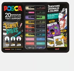 Posca paint marker case Street Vibes 20 pieces creative set