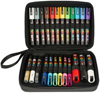 Posca Paint Markers Luxury Case 24 Pieces - Creative Drawing and Coloring