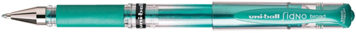 Uni-ball gel pen green 1 mm - Signo Broad - comfortable grip
