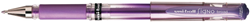 Uni-ball gel pen purple 1 mm - Signo Broad comfort grip