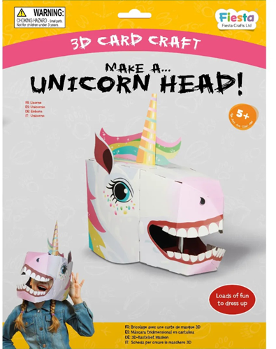 Fiesta Crafts Unicorn 3D Card Craft