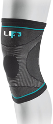 Ultimate Performance knee support compression elastic black blue - S