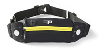 Ultimate Performance running waist pack Titan black-yellow neoprene