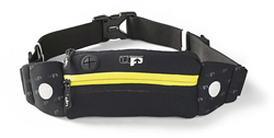 Ultimate Performance running waist pack Titan black-yellow neoprene